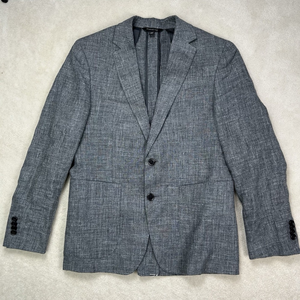 Banana Republic Blazer Jacket Mens 38S 100% Linen Unstructured Sport Coat Slim